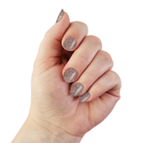 Ivy & Ash - Twinkling Taupe | Neutral Sparkling Glitter Nail Polish Wrap