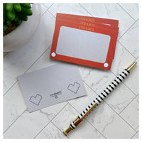 Kiss and Punch - Mini Notecard Set of 60 - Etch a Note