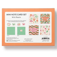 Studio Oh! - Wild Realm Assorted Mini Note Card Set with Stickers