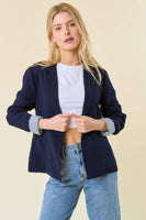 Doe and Rae - Stripe Lined Blazer - 10349J: M / Off White