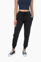 Mono B - Cuffed Joggers with Zippered Pockets: S:M:L (2:2:2) / BLACK OLIVE