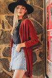 Kori - Western inspired open front cardigan: S / BLUSH