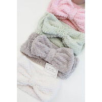 Love and Repeat - Waffle Texture Premium Bow Spa Headband: MIX COLOR / ONE