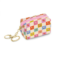 Studio Oh! - Checkerboard Blooms Key Chain Pouch