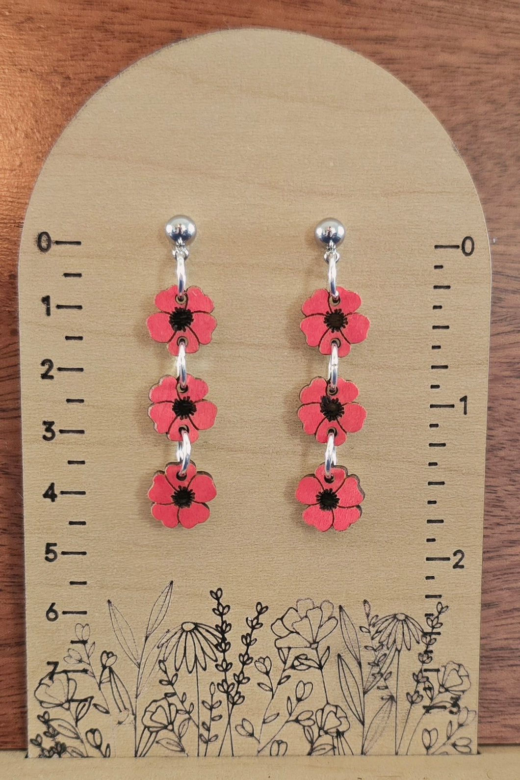 Poppy Charm Dangle Earring