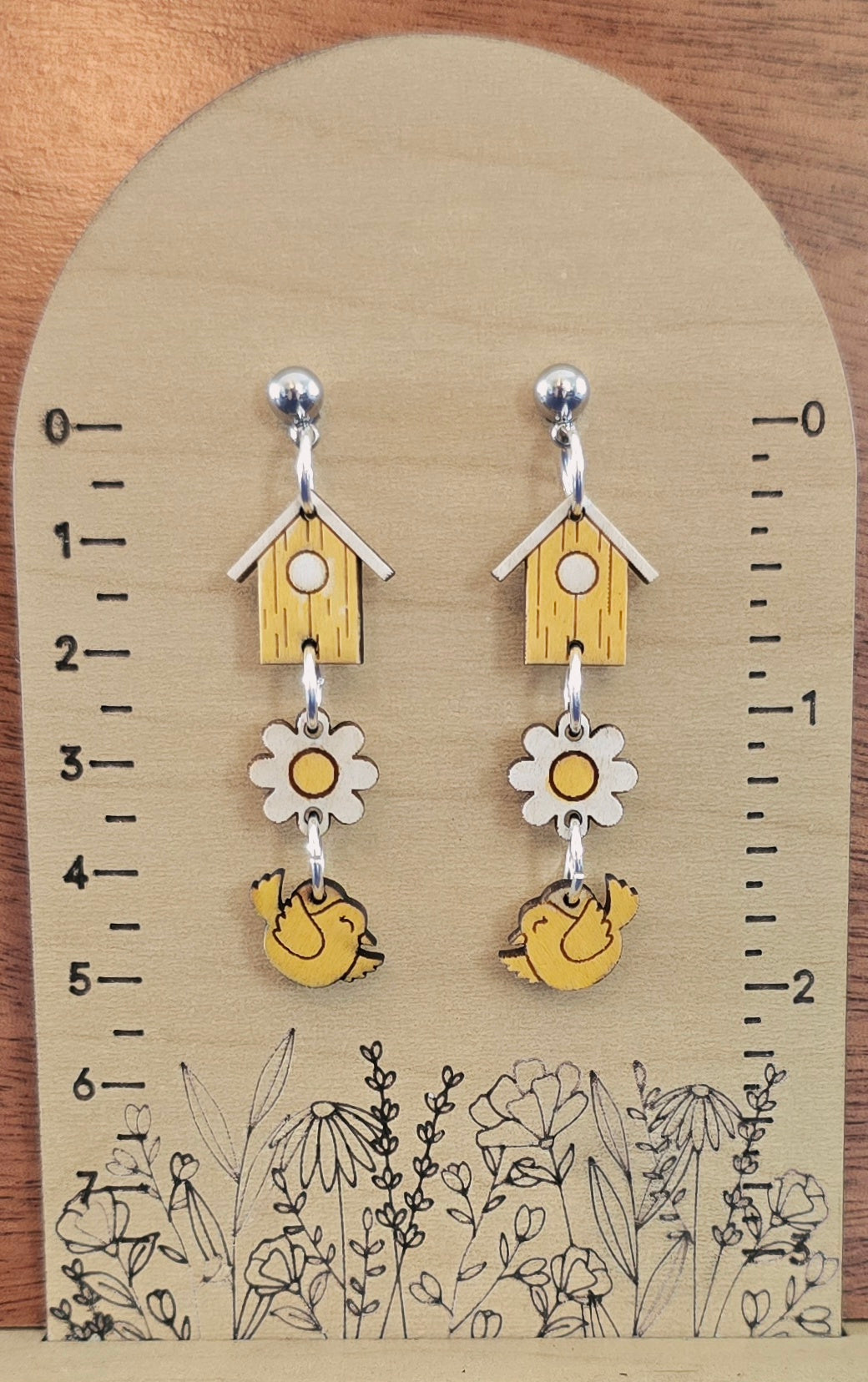 Birdhouse Dangle Earring