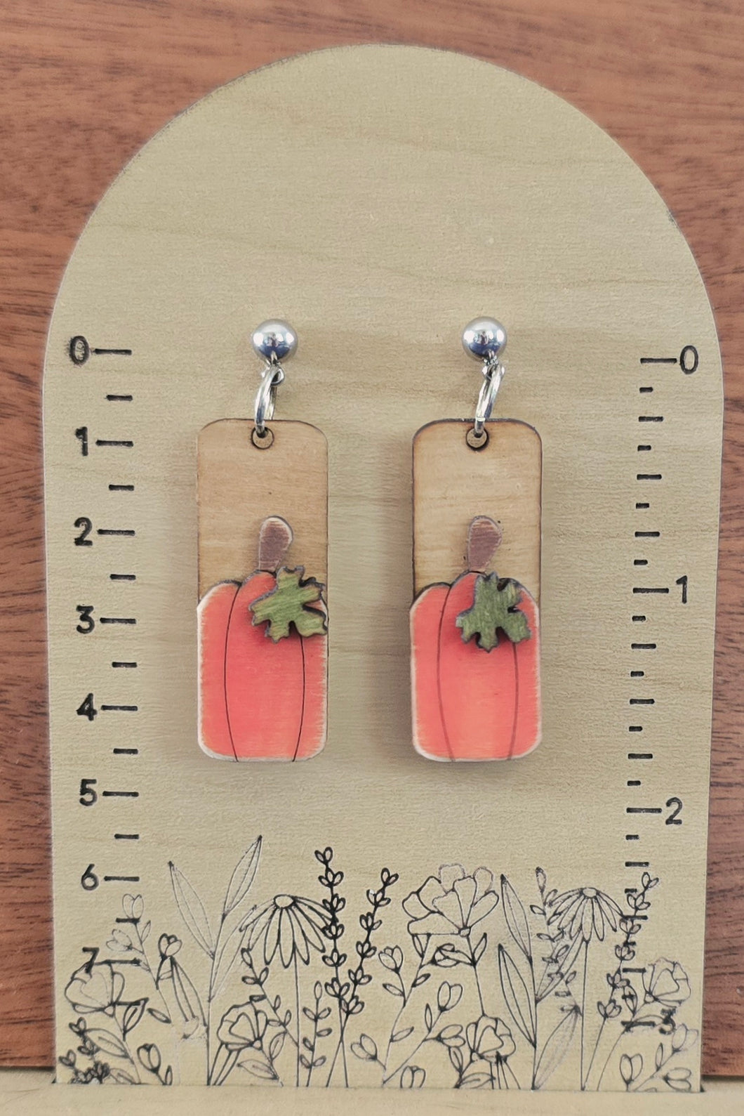 Pumpkin Bar Dangle Earring