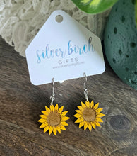 Load image into Gallery viewer, Sunflower Drop Earrings
