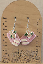Load image into Gallery viewer, Floral Book Earrings
