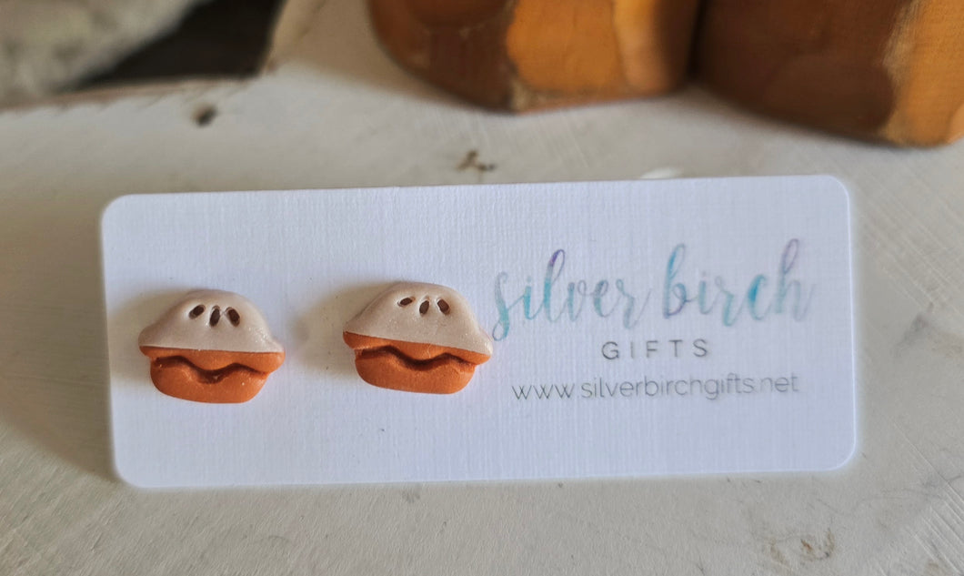 Pumpkin Pie stud earrings