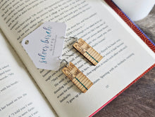 Load image into Gallery viewer, Library Card Dangle Earrings
