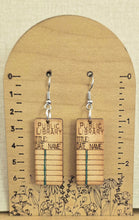 Load image into Gallery viewer, Library Card Dangle Earrings
