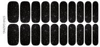 Ivy & Ash - Star Gazing | Bold Black and Sparkling Glitter Nail Wraps