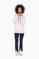 Mono B - Contrast Hoodie Pullover: S:M:L (2:2:2) / BLACK/NATURAL