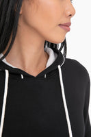 Mono B - Contrast Hoodie Pullover: S:M:L (2:2:2) / BLACK/NATURAL