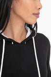 Mono B - Contrast Hoodie Pullover: S:M:L (2:2:2) / BLACK/NATURAL