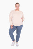 Mono B - CURVY Cuffed Joggers with Zippered Pockets: XL:1XL:2XL:3XL (2:2:1:1) / IVY GREEN