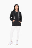 Mono B - Contrast Hoodie Pullover: S:M:L (2:2:2) / BLACK/NATURAL