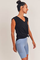 Mono B - V Tee with Curved Hem: S:M:L (2:2:2) / COOL PINK