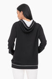 Mono B - Contrast Hoodie Pullover: S:M:L (2:2:2) / BLACK/NATURAL