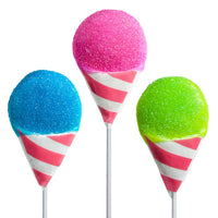 Melville Candy Company - Snow Cone Lollipops - Assorted: 24 pack display