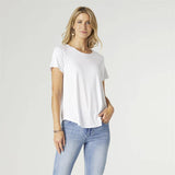 COCO + CARMEN - Erin Pleat Back Tee: XXL / White