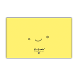 Kiss and Punch - Mini Notecard Set of 60 - Yellow Smiley Face Grid