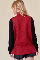 Doe and Rae - QUILTED VEST - 10295J-1: M / FOREST