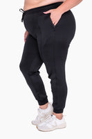 Mono B - CURVY Cuffed Joggers with Zippered Pockets: XL:1XL:2XL:3XL (2:2:1:1) / IVY GREEN