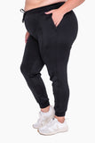 Mono B - CURVY Cuffed Joggers with Zippered Pockets: XL:1XL:2XL:3XL (2:2:1:1) / IVY GREEN