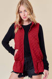 Doe and Rae - QUILTED VEST - 10295J-1: S / FOREST