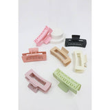 Love and Repeat - Matte Rectangle Hair Claw: MIX COLOR / ONE