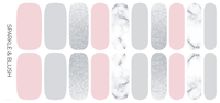 Ivy & Ash - Sparkle & Blush | Versatile, Soft Winter Nail Art Nail Wrap