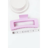 Love and Repeat - Matte Pastel Cut Out Rectangle Hair Claw : MIX COLOR / ONE