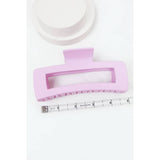 Love and Repeat - Matte Pastel Cut Out Rectangle Hair Claw : MIX COLOR / ONE