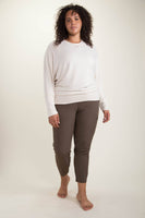 Mono B - CURVY Dolman-Sleeved Top: Natural / 1XL:2XL:3XL (2:2:2)