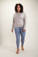 Mono B - CURVY Dolman-Sleeved Top: Natural / 1XL:2XL:3XL (2:2:2)