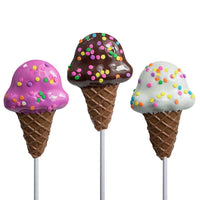 Melville Candy Company - Confetti Ice Cream Lollipops - Assorted: 24 pack with display