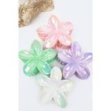 Love and Repeat - Mermaid Glow Plumeria Flowers Hair Claw: MIX COLOR / ONE