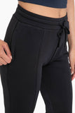 Mono B - Cuffed Joggers with Zippered Pockets: S:M:L (2:2:2) / BLACK OLIVE