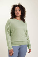 Mono B - CURVY Dolman-Sleeved Top: Natural / 1XL:2XL:3XL (2:2:2)