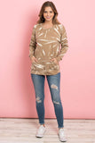 Perfect Peach - PPT2093-KANGAROO POCKET TIE DYE LONG SLEEVE TOP: XL / BLACK