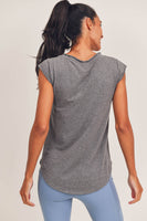 Mono B - V Tee with Curved Hem: S:M:L (2:2:2) / COOL PINK