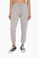 Mono B - Cuffed Joggers with Zippered Pockets: S:M:L (2:2:2) / BLACK OLIVE