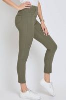 YMI - Missy WannaBettaButt Mid-Rise Jegging: SMALL / OLIVINE