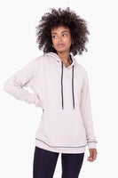 Mono B - Contrast Hoodie Pullover: S:M:L (2:2:2) / BLACK/NATURAL