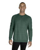 Unisex Forest Speckle Terry Sweatshirt with Evergreen Print: Large