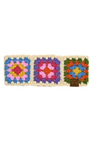 C.C Multi Color Crochet Handmade Headwrap: White