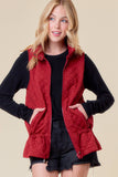 Doe and Rae - QUILTED VEST - 10295J-1: M / FOREST