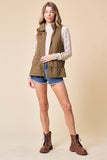 Doe and Rae - QUILTED VEST - 10295J-1: L / FOREST